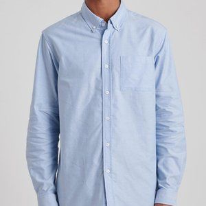 Saturdays New York City Men's Oxford Blue Button Down Shirt